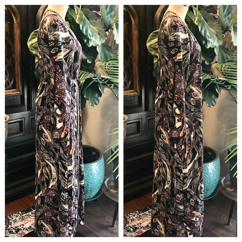 Nordstrom’s Indie paisley & peacock kimono duster - Picture 5 of 8